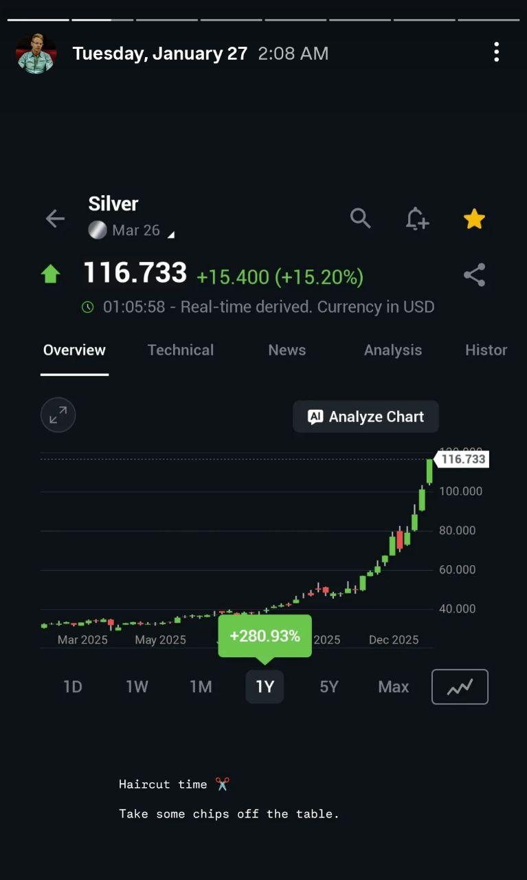 Silver Instagram Story